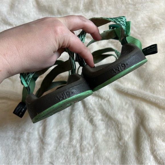 Chaco z/cloud 2 tidal katydid blue green strap sandals womens 9 - Picture 9 of 9